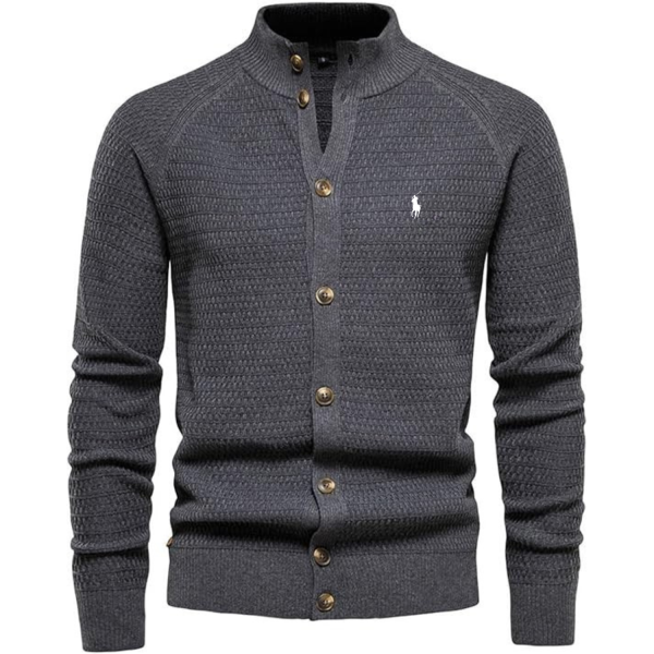 Klassische Knopf-Strickjacke - Image 3