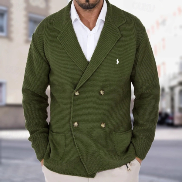 Doppelreihige Strickjacke - Image 4