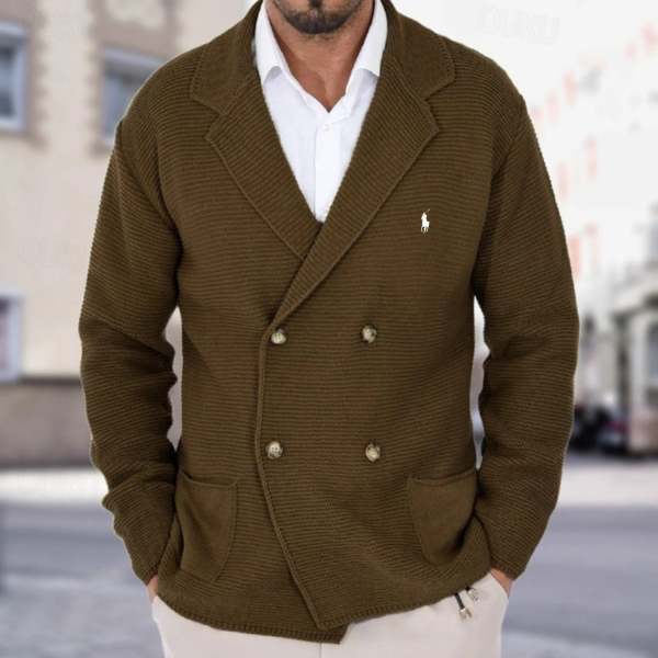 Doppelreihige Strickjacke - Image 3