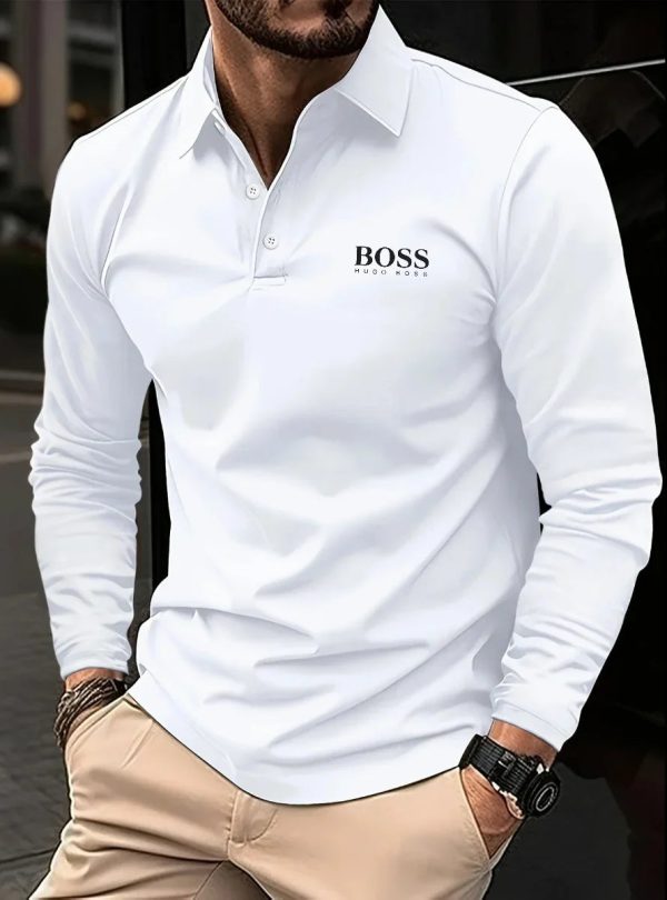 Langarm-Poloshirt für Herren